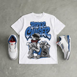 “True Blue” 3s DopeSkill T-Shirt Paper Chaser Boy Graphic
