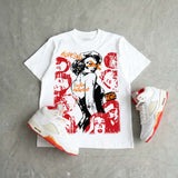 Sunset 5s DopeSkill T-Shirt Built Different Graphic