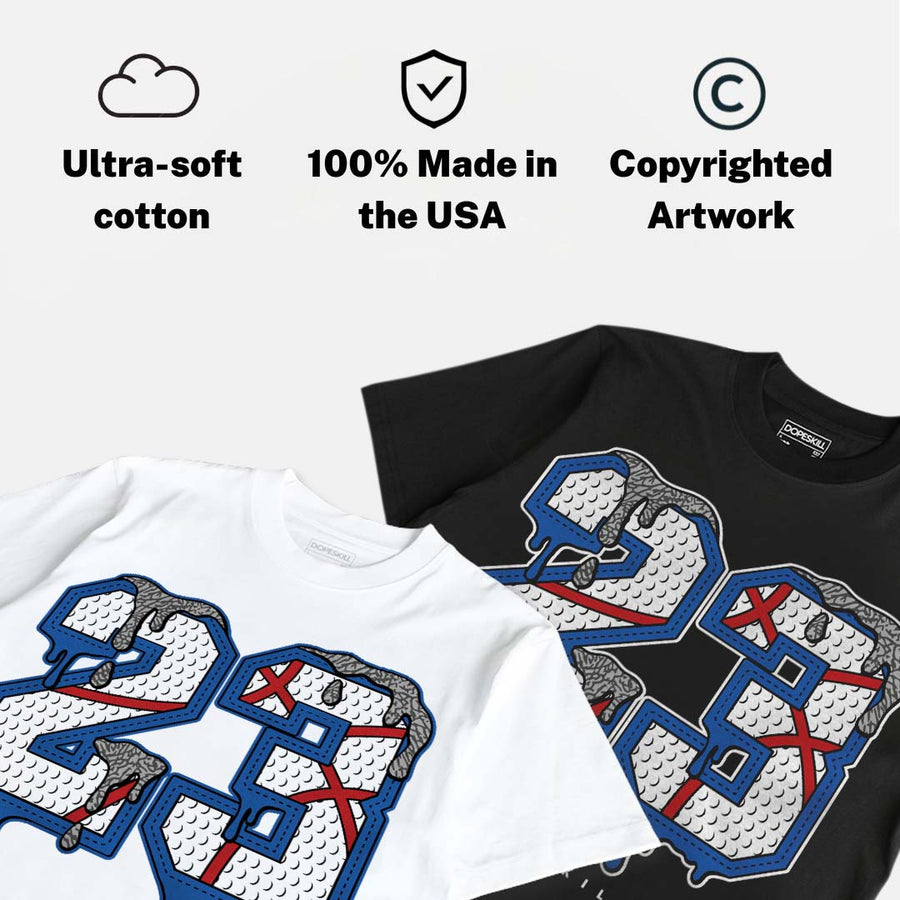 “True Blue” 3s DopeSkill T-Shirt No.23 Graphic