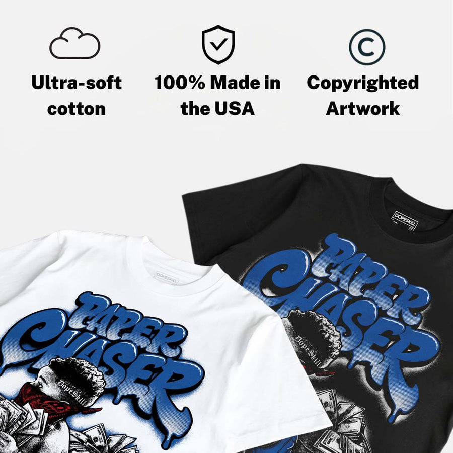 “True Blue” 3s DopeSkill T-Shirt Paper Chaser Boy Graphic