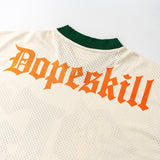 DopeSkill Oversized Jersey Streetwear Graphic Tee Cool V-Neck Beige T-Shirt Angel 26 Graphic