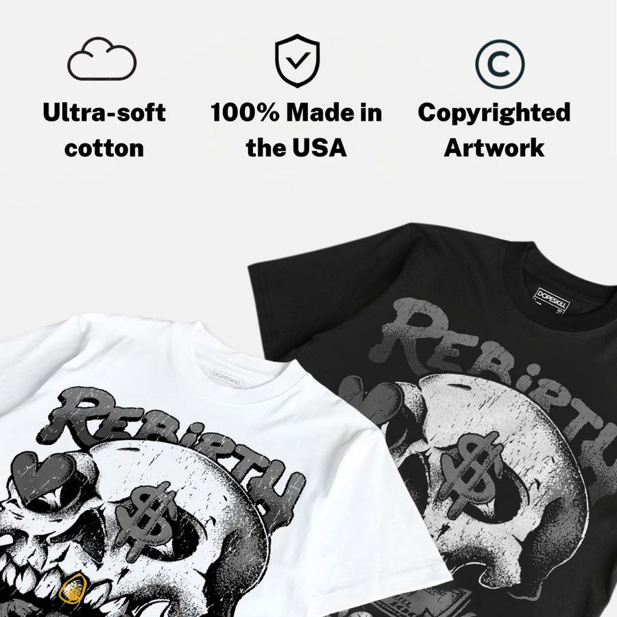 Black Cat 4s DopeSkill T-Shirt Rebirth Graphic