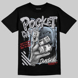 Black Metallic Reimagined 5s DopeSkill T-Shirt Pocket Change Graphic