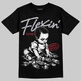 Black Metallic Reimagined 5s DopeSkill T-Shirt Flexin' Graphic