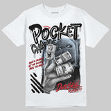 Black Metallic Reimagined 5s DopeSkill T-Shirt Pocket Change Graphic