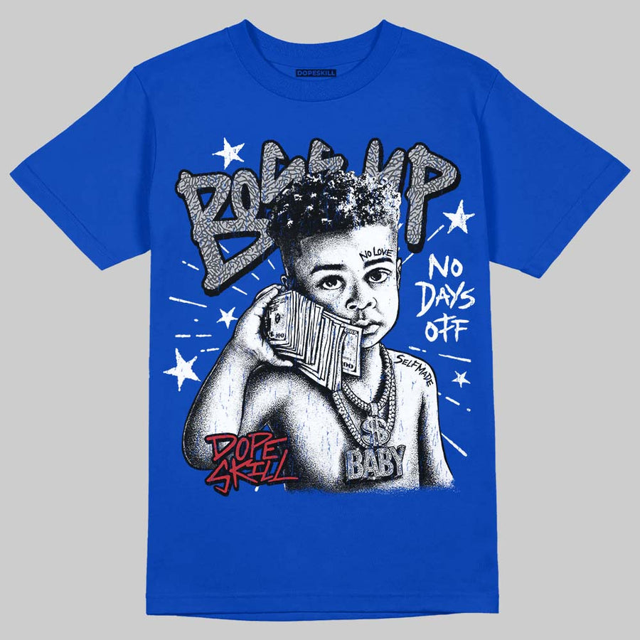 “True Blue” 3s DopeSkill T-Shirt Boss Up Graphic