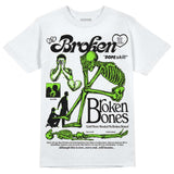 Neon Green Collection DopeSkill T-Shirt Broken Bones Graphic