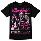 Pink Collection DopeSkill T-Shirt Broken Bones Graphic