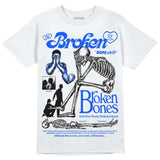 Royal Blue Collection DopeSkill T-Shirt Broken Bones Graphic