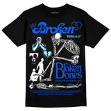 Royal Blue Collection DopeSkill T-Shirt Broken Bones Graphic