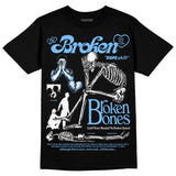 University Blue Collection DopeSkill T-Shirt Broken Bones Graphic