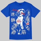 “True Blue” 3s DopeSkill T-Shirt Built Different Graphic