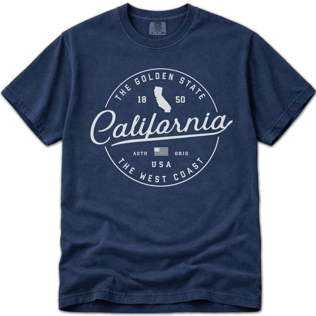 California T Shirt, The Golden State