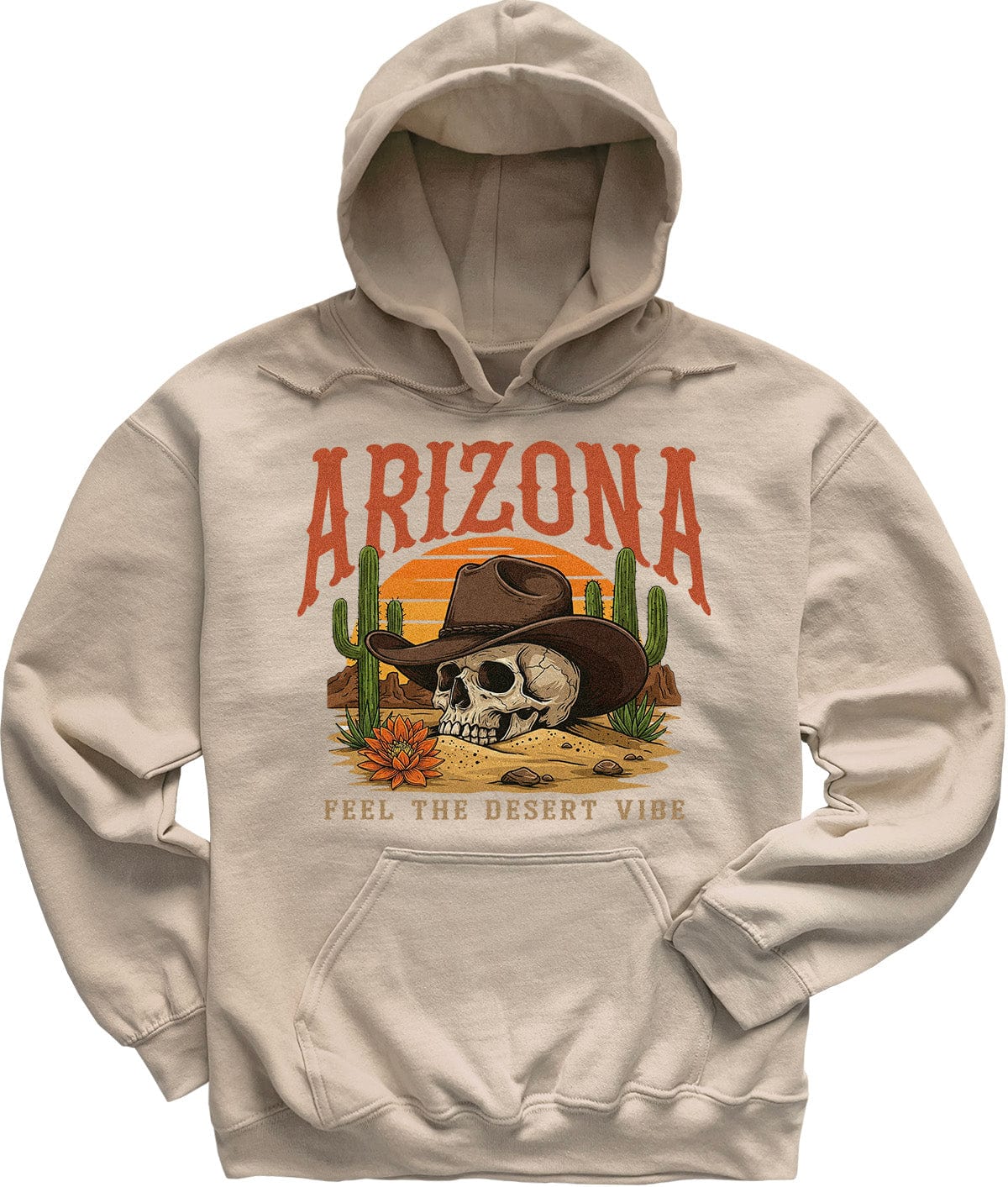 Desert Skull Cowboy Arizona Hoodie