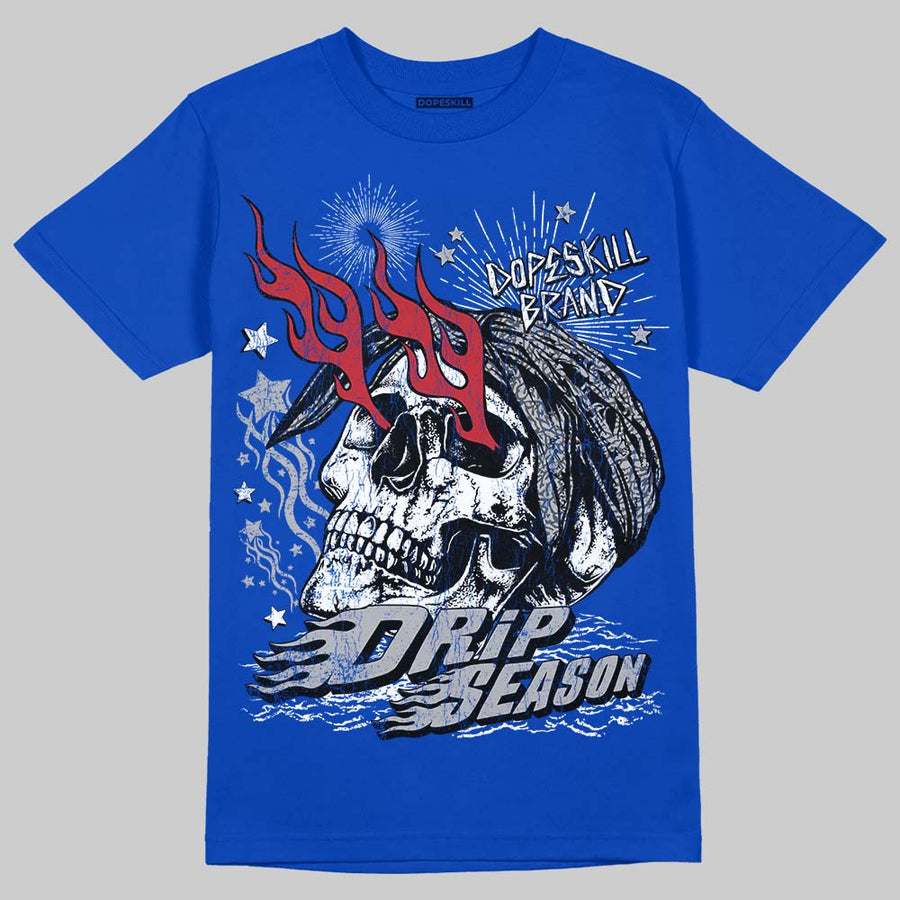 “True Blue” 3s DopeSkill T-Shirt Drip Season Graphic