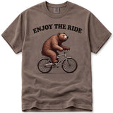Enjoy The Ride Biking Bear T Shirt
