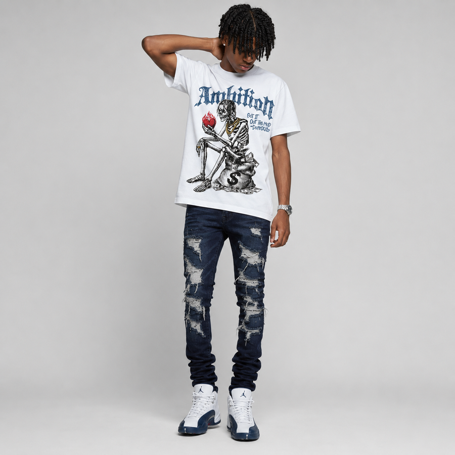 French Blue 12s DopeSkill T-Shirt Ambition Graphic