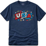 Fun USA Flag Banner Patriotic 4th of July T-Shirt