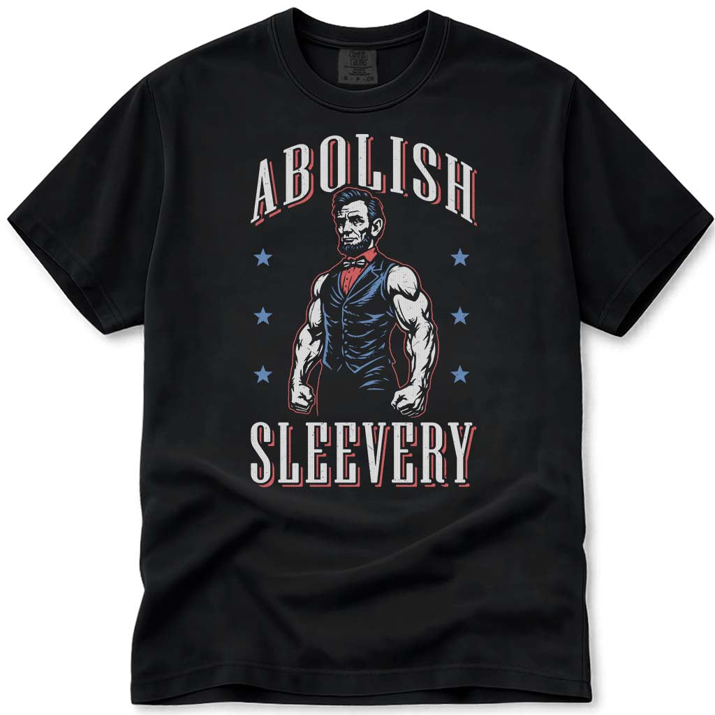 Abolish Sleevery Abe Lincoln Lifting Tee