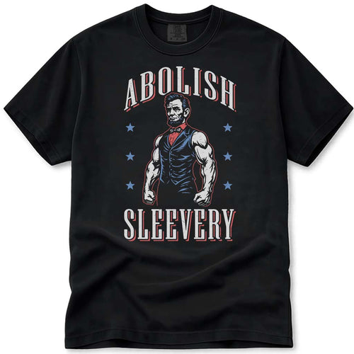 Abolish Sleevery Abe Lincoln Lifting Tee