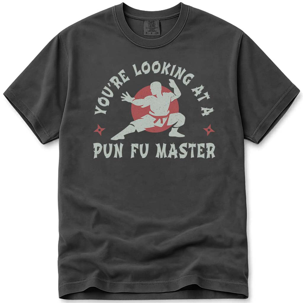 Funny Dad Pun-Fu Master T-Shirt