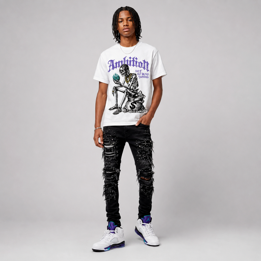 Grape 5s DopeSkill T-Shirt Ambition Graphic