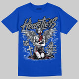 “True Blue” 3s DopeSkill T-Shirt Heartless Graphic