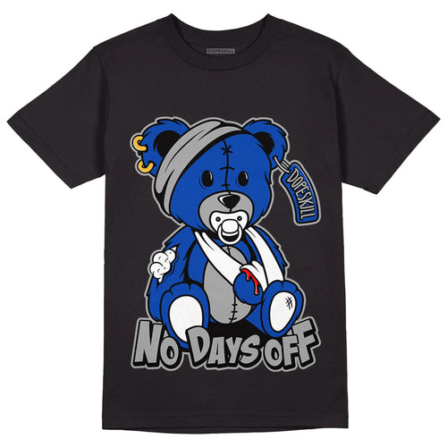 AJ 5 Racer Blue DopeSkill T-Shirt Hurt Bear Graphic