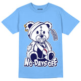 AJ 6 University Blue DopeSkill University Blue T-Shirt Hurt Bear Graphic