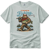 I'd Rather Be Fishing Funny Bigfoot T-Shirt