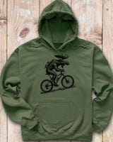 Mountain Bike Moose Hoodie