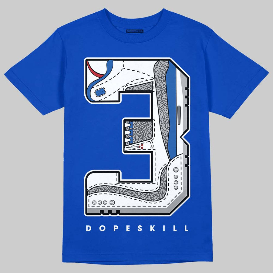 “True Blue” 3s DopeSkill T-Shirt No.3 Graphic