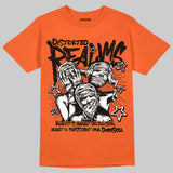 Orange Black White DopeSkill T-Shirt Distorted Realms Graphic