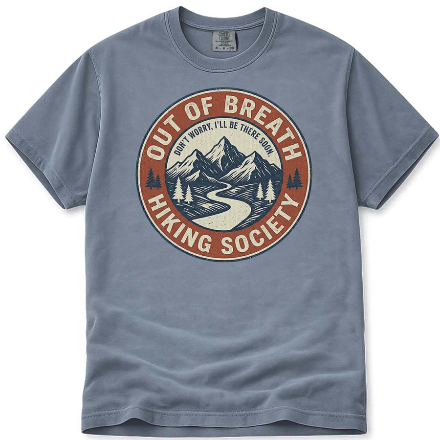 Out Of Breath Hiking Society Tee