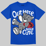 “True Blue” 3s DopeSkill T-Shirt Out Here Being Cute Graphic