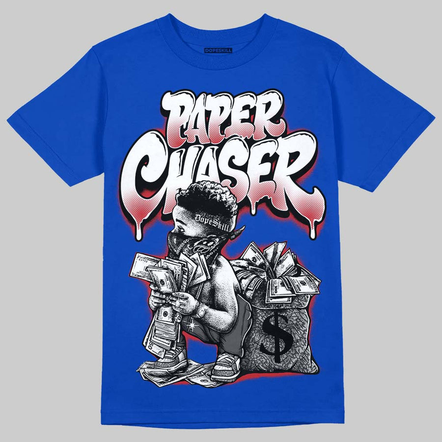 “True Blue” 3s DopeSkill T-Shirt Paper Chaser Boy Graphic