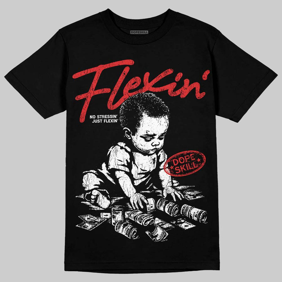 Red Cement 4S DopeSkill T-Shirt Flexin' Graphic