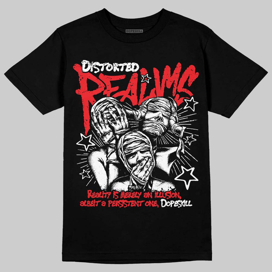 Red Collection DopeSkill T-Shirt Distorted Realms Graphic