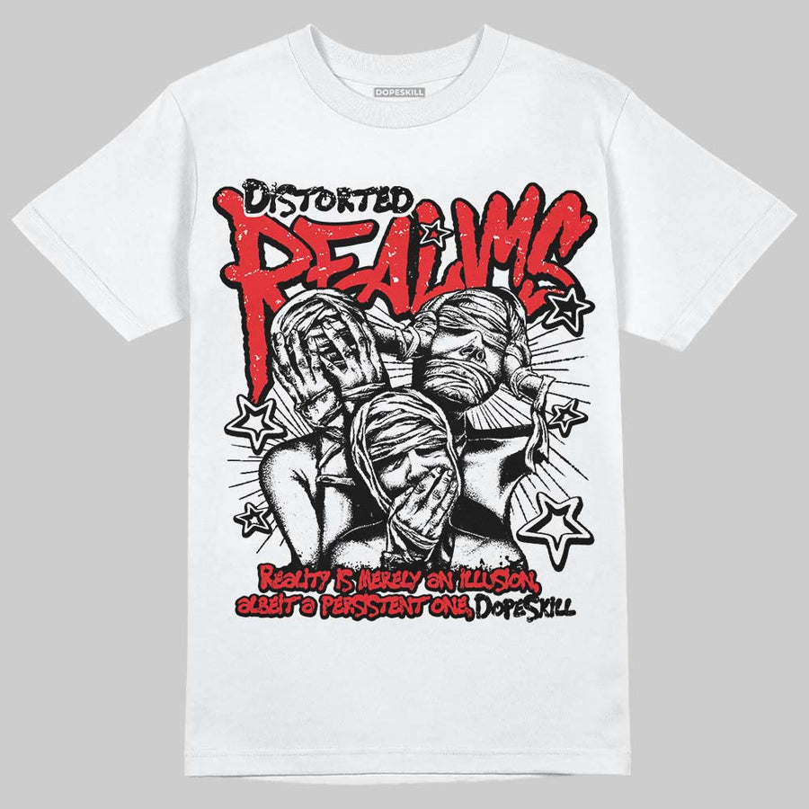 Red Collection DopeSkill T-Shirt Distorted Realms Graphic
