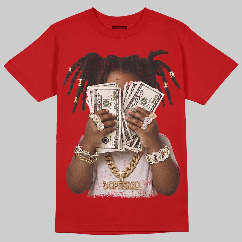 Red Collection DopeSkill T-Shirt Rich Youth Graphic