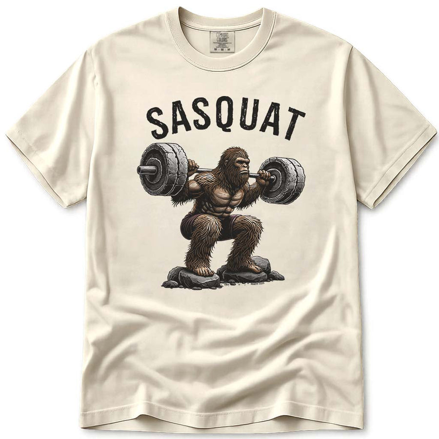 Sasquat Funny Bigfoot Fitness Lifting T-Shirt