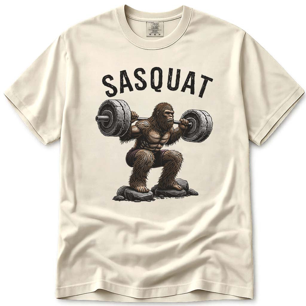 Sasquat Funny Bigfoot Fitness Lifting T-Shirt