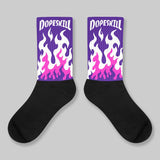PURPLE Collection DopeSkill Sublimated Socks FIRE Graphic