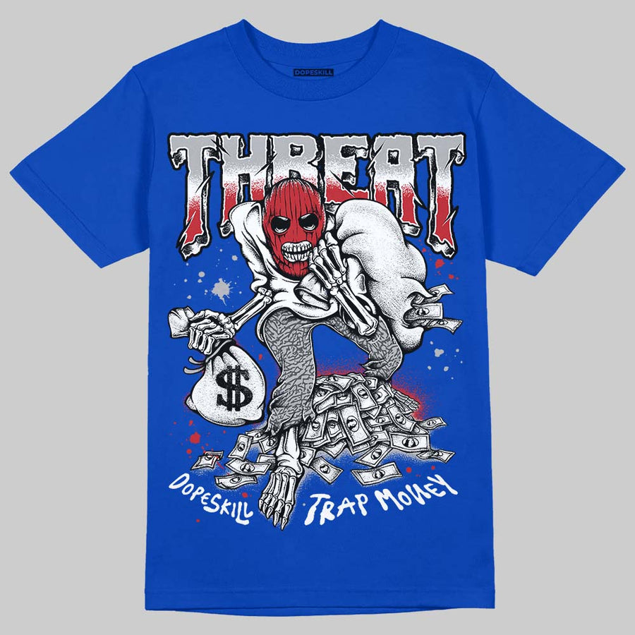 “True Blue” 3s DopeSkill T-Shirt Threat Graphic