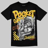 Black Tour Yellow AJ 4 Thunder DopeSkill T-Shirt Pocket Change Graphic
