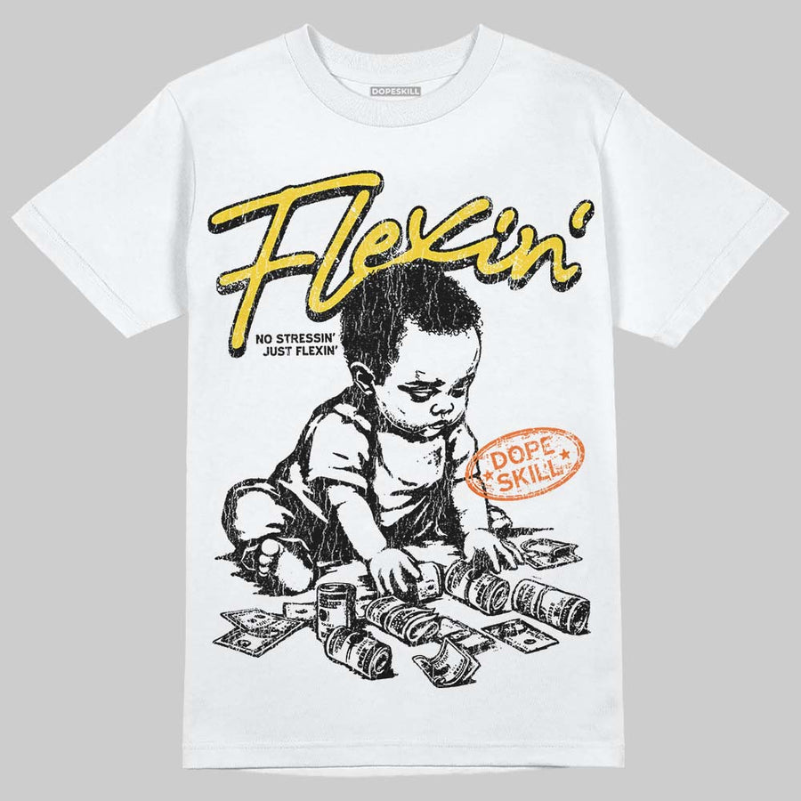 Black Tour Yellow AJ 4 Thunder DopeSkill T-Shirt Flexin' Graphic
