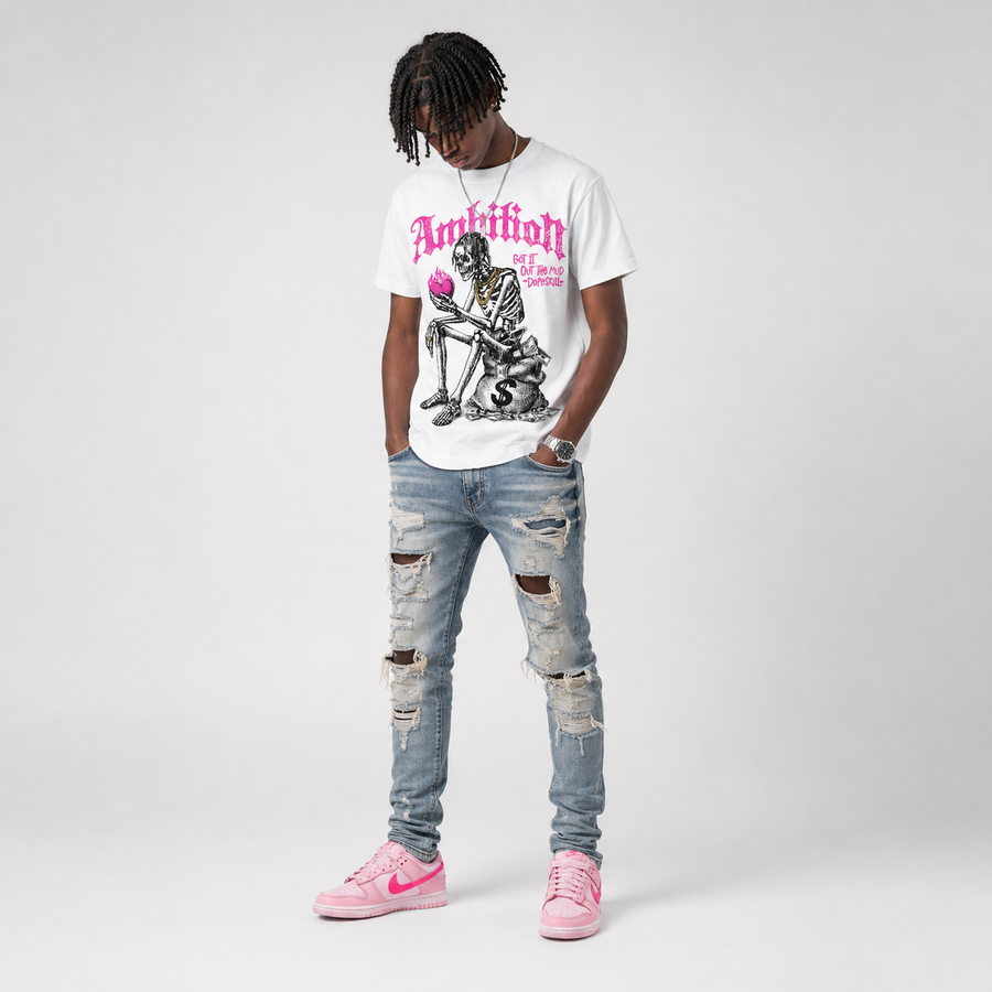 Triple Pink Dunk DopeSkill T-Shirt Ambition Graphic
