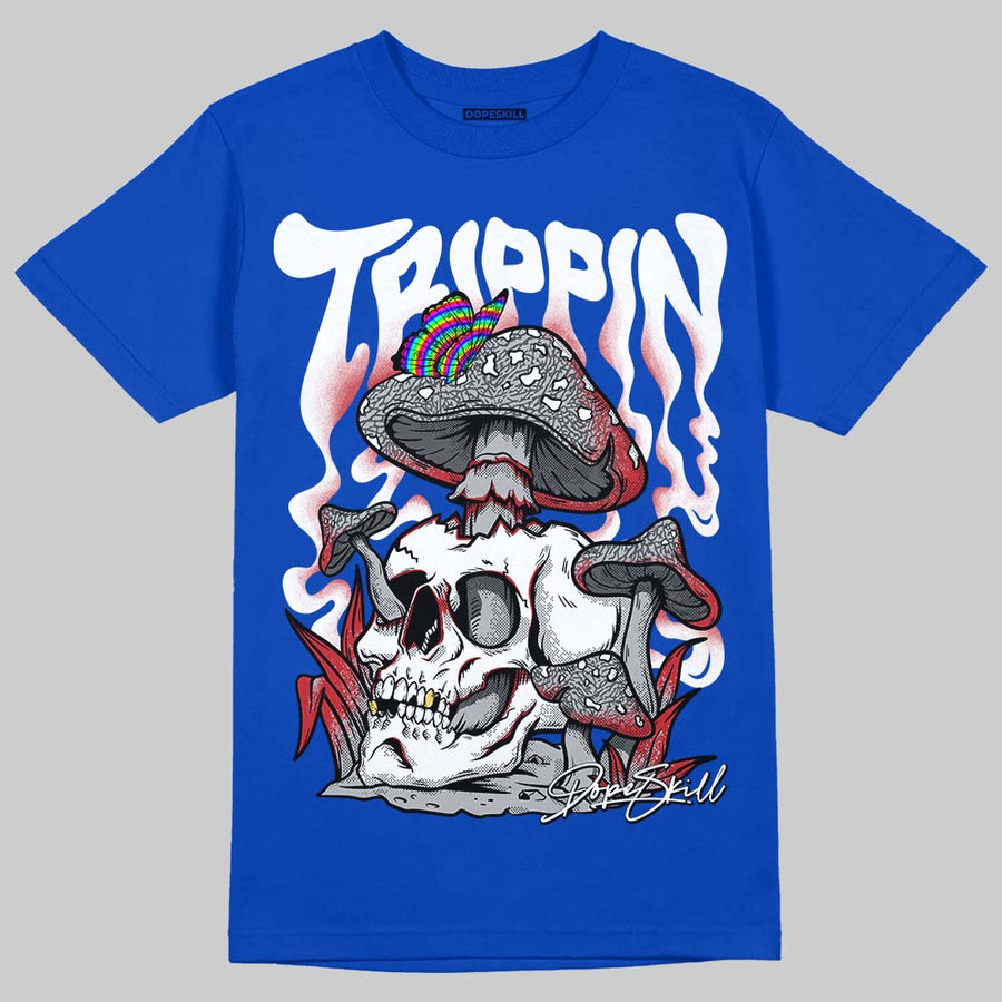 “True Blue” 3s DopeSkill T-Shirt Trippin Graphic