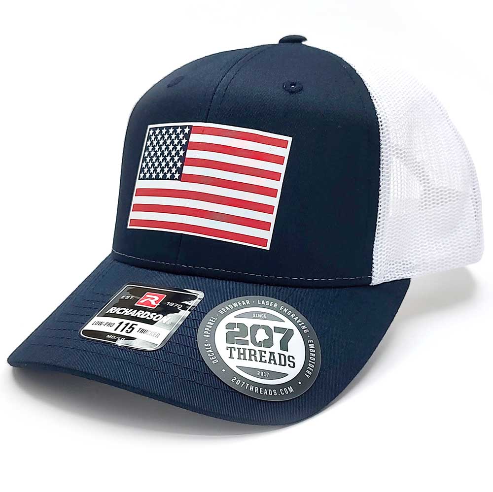 USA Flag Trucker Hat – Richardson 115