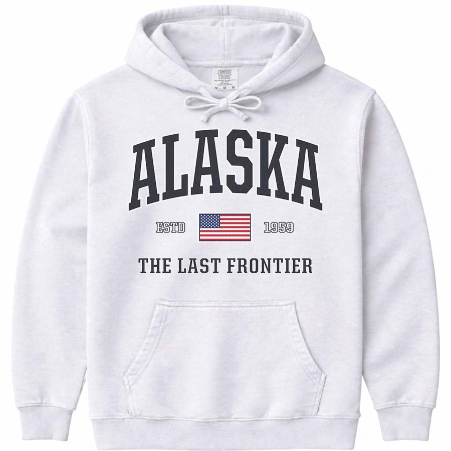 USA Patriotic Alaska Hoodie Sweatshirt